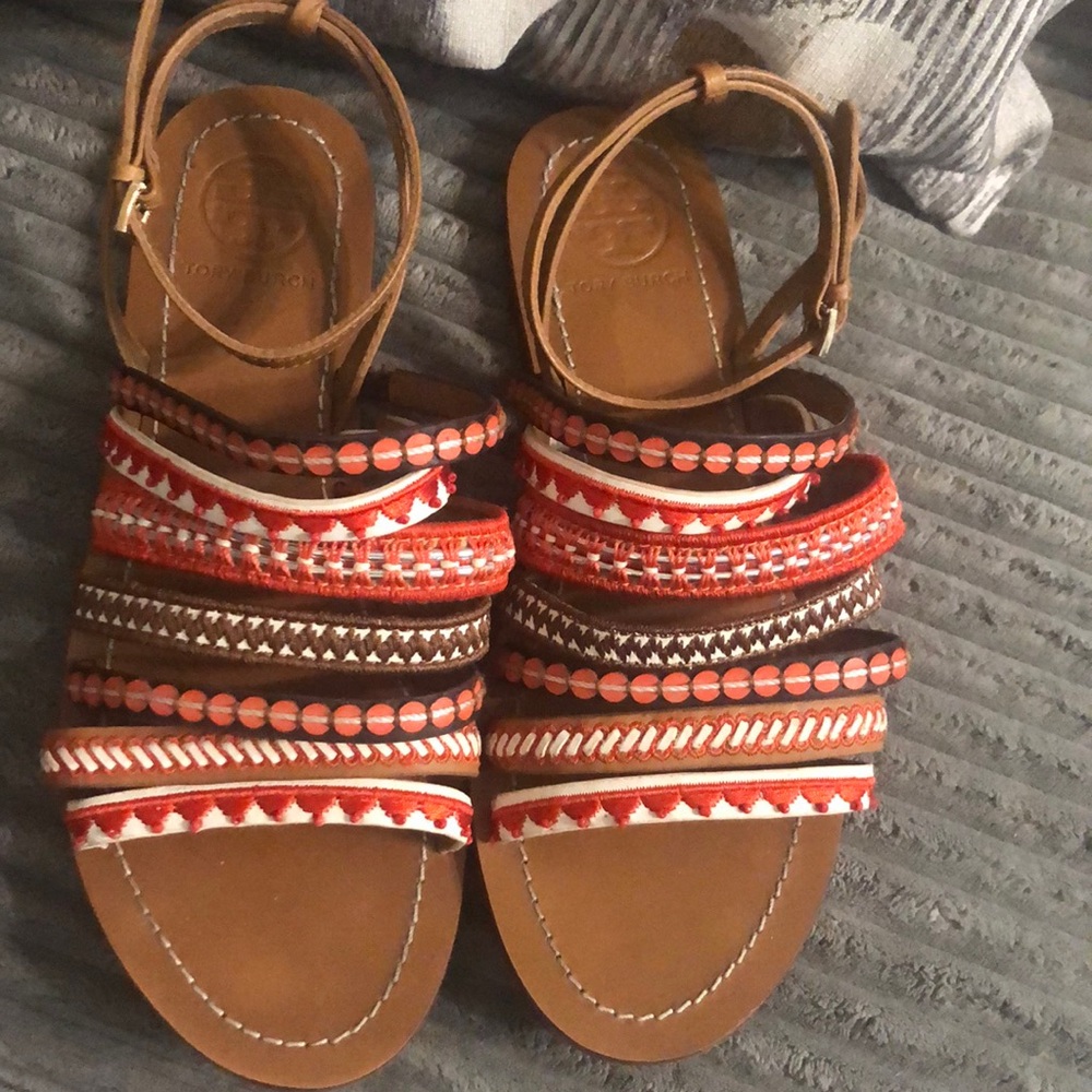Tory Burch leather sandals sz 8.5